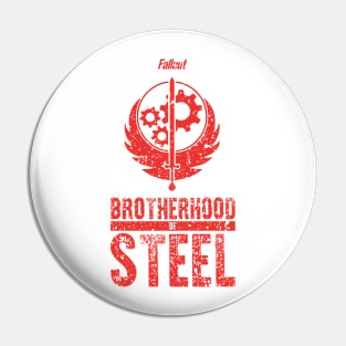 FALLOUT: BROTHERHOOD OF STEEL (WHITE SHIRT GRUNGE) Pin