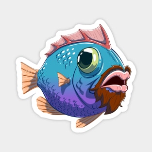 Beard Fish Magnet