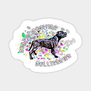 Staffordshire Bull Terrier Splash Magnet