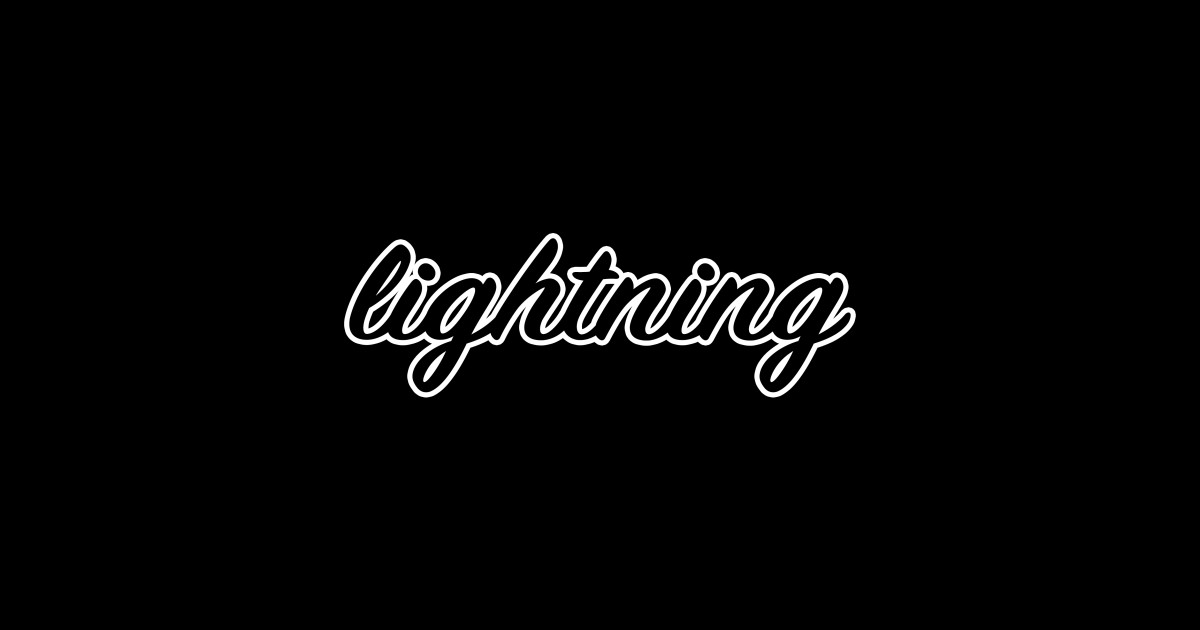 Lightning Lightning Sticker TeePublic