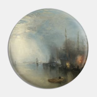 Keelmen Heaving in Coals by Moonlight by J.M.W. Turner Pin