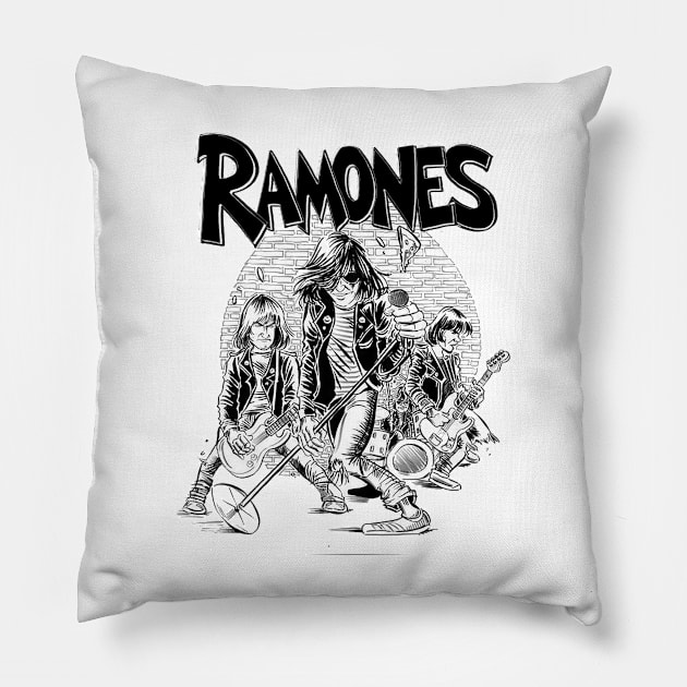 Ramones Pillow by CosmicAngerDesign