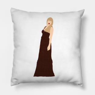 Eras Evermore Bronze Glitter Dress Pillow