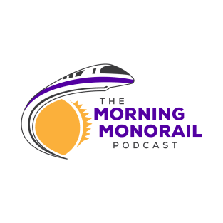 Morning Monorail Logo (Purple Text) T-Shirt