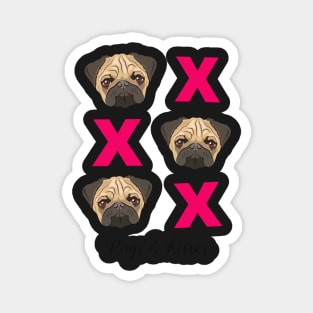 Pugs and Kisses Magnet