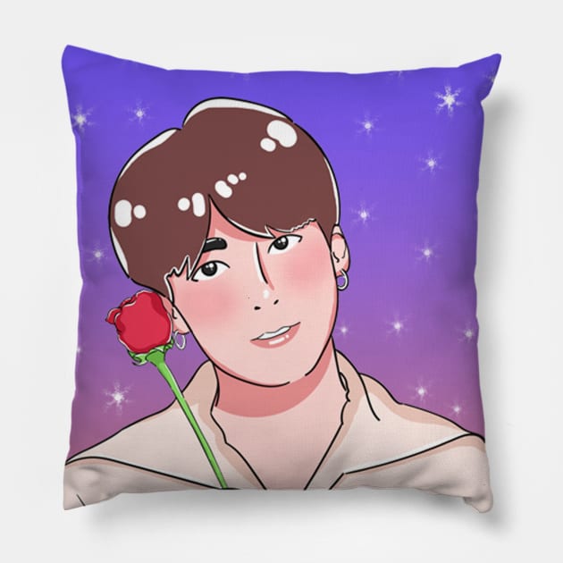 Boy with Luv - Jungkook Pillow by Koala_Shop