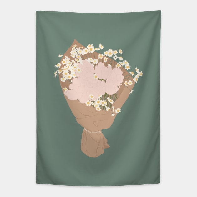 Bouquet Tapestry by littlemoondance