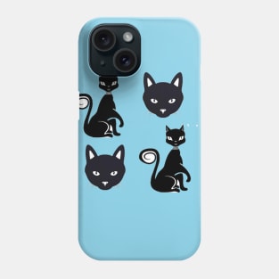 Angry Cat Face, Angry Cat Sitting Down Phone Case