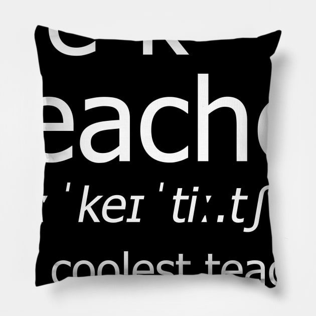 Pre-k Teacher Meaning Awesome Definition Classic Pillow by hardyhtud