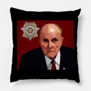 rudy giuliani mugshot Pillow