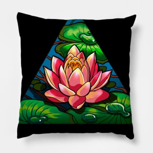 shining lotus Pillow