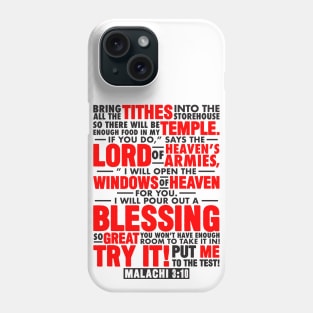 Malachi 3:10 Phone Case