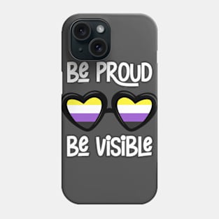 Be Proud. Be Visible. (Nonbinary) Phone Case