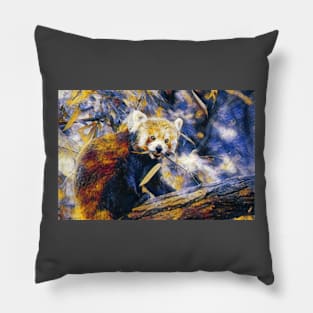 Red Panda In A Tree Pillow