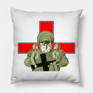 angry military Pillow