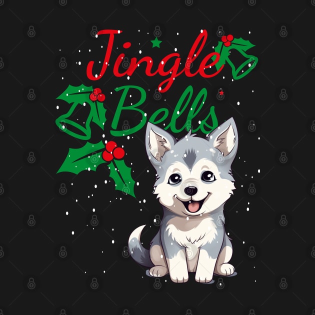Husky Jingle Bells by FehuMarcinArt