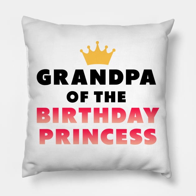 grandpa of the birthday princess Pillow by Dolta