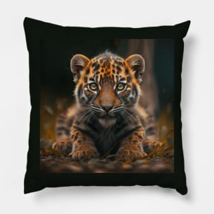 Cute baby Jaguar Pillow