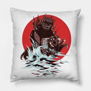 Ocean Godzilla. Pillow