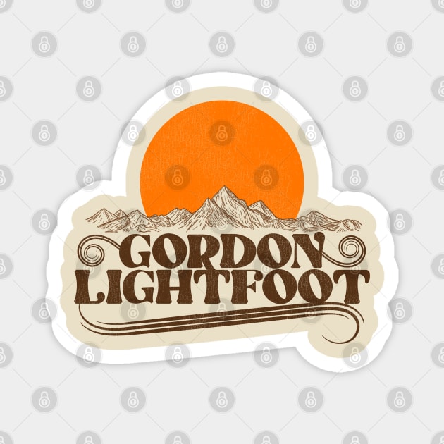 Gordon Lightfoot Rising Sun Magnet by darklordpug