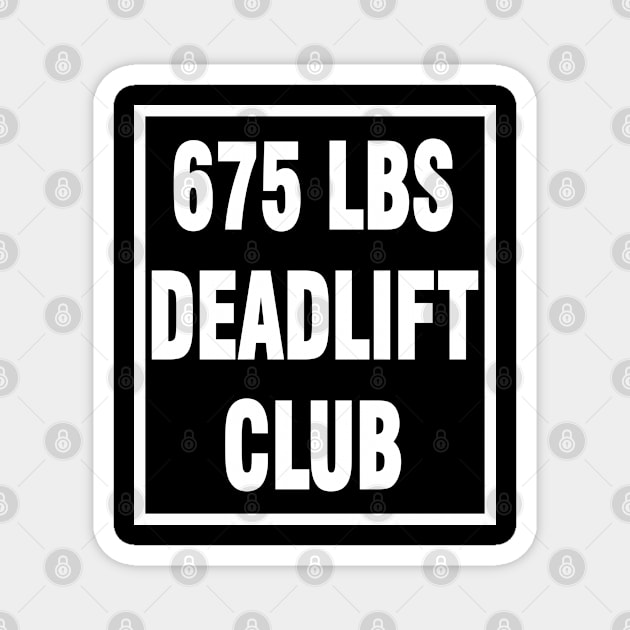 deadlift 675 lbs Magnet by Chandan