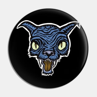 Bad Cat Head Pin