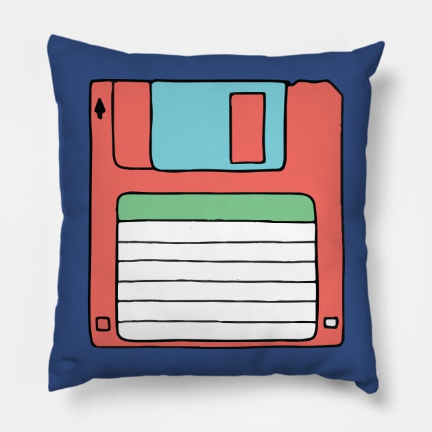 Diskette Pillow by Gustavo Alvaro