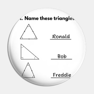 Name These Triangles Funny Math Pin