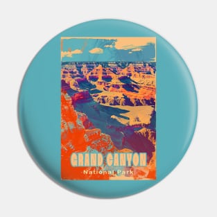 Grand Canyon National Park Vintage Travel Poster Pin