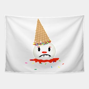 Sad Clown Cone Tapestry