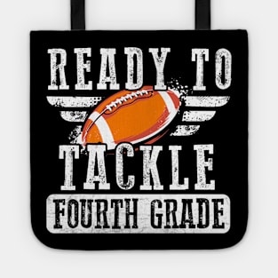 Ready To Tackle Fourth Grade Football Ball Back To School Tote