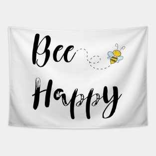 Cute BEE HAPPY Honeybee Gifts Tapestry