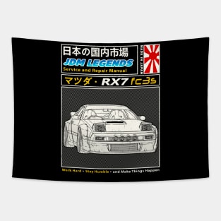 Mazda RX-7 FC3s Car Maintenance Manual Cover Tapestry