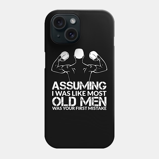 Fitness Training Old Man Phone Case by Tobias Store