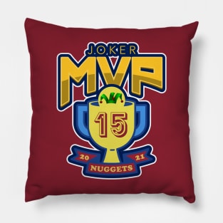 Nikola Jokic MVP Denver Nuggets 2021 Art Pillow