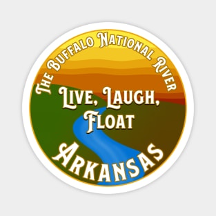 Buffalo National River - Live, Laugh, Float Design Magnet