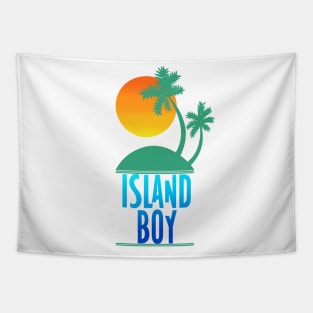 Island Boy Palm Tree Florida Tapestry