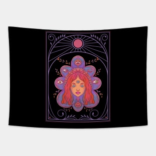 Nouveau Psychedelic Third Eye Tapestry