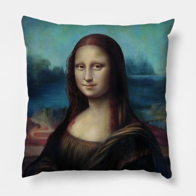 Mona Lisa Pillow by Alina_XA