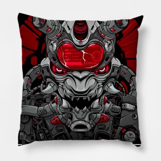 Cyberpunk samurai Pillow