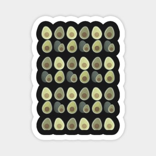 Avocado cute pattern illustration Magnet