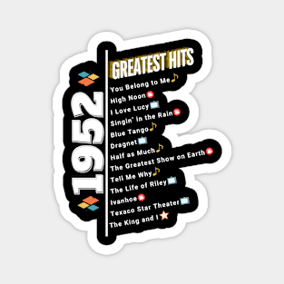 1952 Time Capsule Era - Front & Back - Retro Pop Culture Magnet