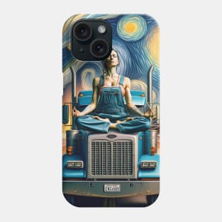 Woman Trucker Phone Case