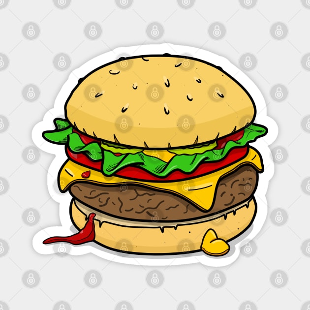 Cheeseburger Magnet by akselkreis