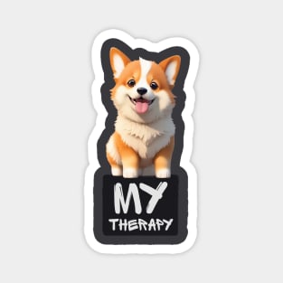 Just My Emotional Support Corgi Magnet