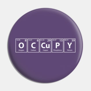 Occupy (O-C-Cu-P-Y) Periodic Elements Spelling Pin