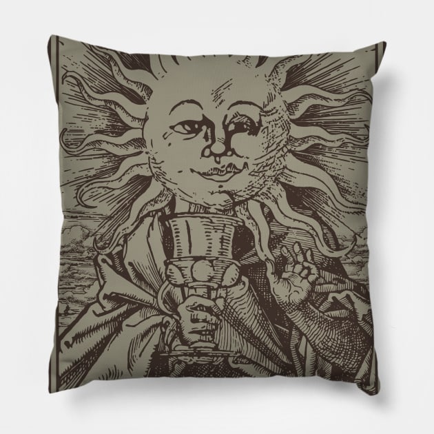 The Daydrinker Tarot Card Pillow by Pufahl