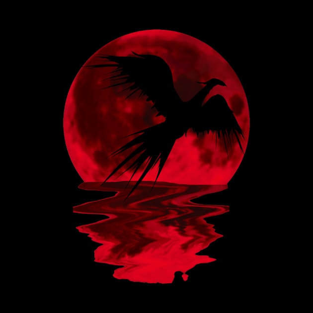 red moon bird 4 by medo art 1