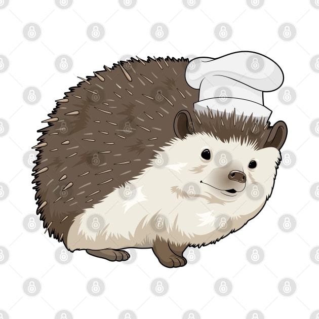 Hedgehog Cook Chef hat by Markus Schnabel