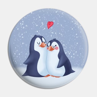 Penguins Love Pin